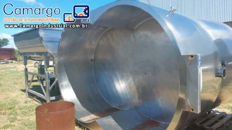 Tanque automatizado Queijomatic para massas de queijo Biasinox 500 litros